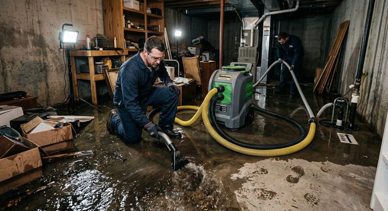Basement Water Extraction in Gilbert, AZ