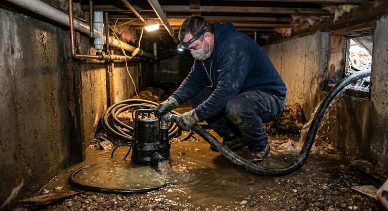 Crawlspace Water Removal in Gilbert, AZ