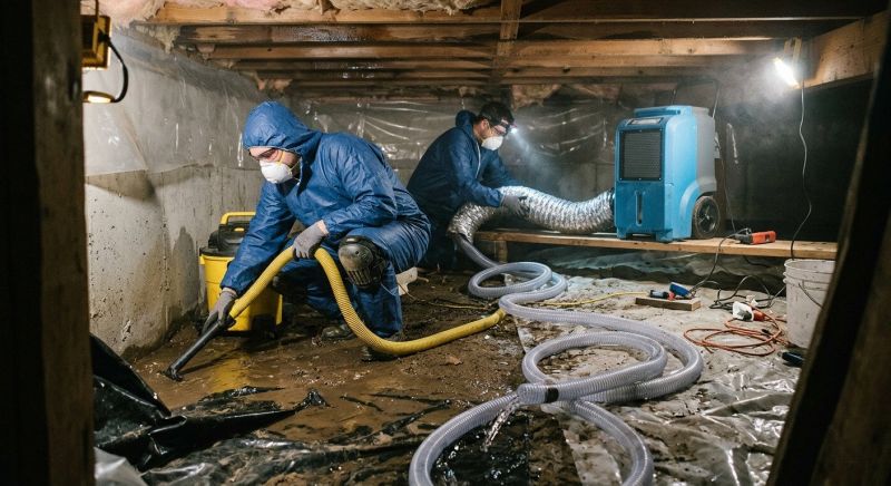 Crawlspace Water Restoration in Gilbert, AZ