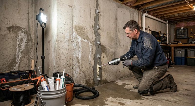 Leaking Basement Repair in Fredericksburg, VA