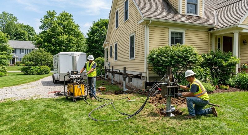 Sinking Foundation Lifting in Columbus, OH